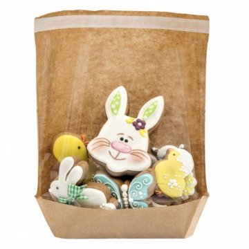 SACCHETTI "TURTLE PACK" 20x21/18,5x3,5 CM AVANA PZ 100